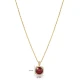 Square Shape Round Garnet CZ Sterling Silver Necklace Square Shape Round Garnet CZ Sterling Silver Necklace