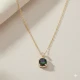 Square Shape Round Mystic Topaz 925 Silver Necklace Square Shape Round Mystic Topaz 925 Silver Necklace