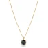 Square Shape Round Mystic Topaz 925 Silver Necklace