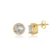 Round White CZ 925 Sterling Silver Earrings Round White CZ 925 Sterling Silver Earrings