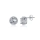 Round White CZ 925 Sterling Silver Earrings Round White CZ 925 Sterling Silver Earrings