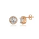 Round White CZ 925 Sterling Silver Earrings Round White CZ 925 Sterling Silver Earrings