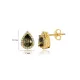 Pear Peridot CZ 925 Sterling Silver Earrings Pear Peridot CZ 925 Sterling Silver Earrings