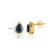 Pear Sapphire CZ 925 Sterling Silver Earrings Pear Sapphire CZ 925 Sterling Silver Earrings