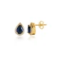 Pear Sapphire CZ 925 Sterling Silver Earrings Pear Sapphire CZ 925 Sterling Silver Earrings