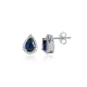 Pear Sapphire CZ 925 Sterling Silver Earrings Pear Sapphire CZ 925 Sterling Silver Earrings