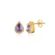 Pear Amethyst CZ 925 Sterling Silver Earrings Pear Amethyst CZ 925 Sterling Silver Earrings