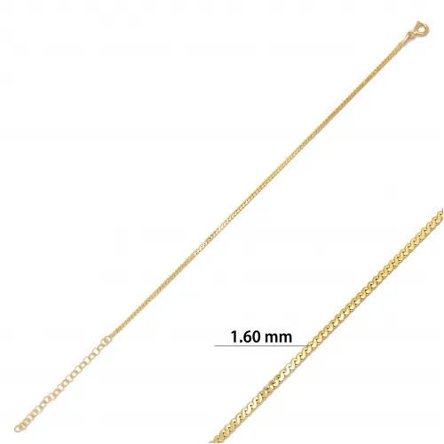 Thin Serpentine Chain 1.6mm Sterling Silver Bracelet Thin Serpentine Chain 1.6mm Sterling Silver Bracelet