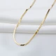 Thin Serpentine Chain 1.6mm Sterling Silver Necklace Thin Serpentine Chain 1.6mm Sterling Silver Necklace