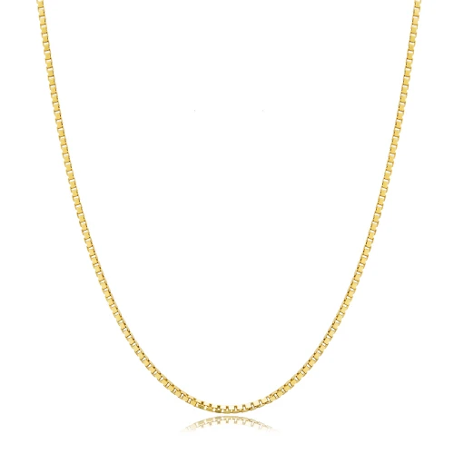 Cube Chain Dainty 925 Sterling Silver Necklace