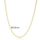 Stylish Beaded 3mm Ball 925 Sterling Silver Necklace | 925 Sterling Silver Wholesale | Sade Silver Stylish Beaded 3mm Ball 925 Sterling Silver Necklace - Sade 925 Silver Jewelry