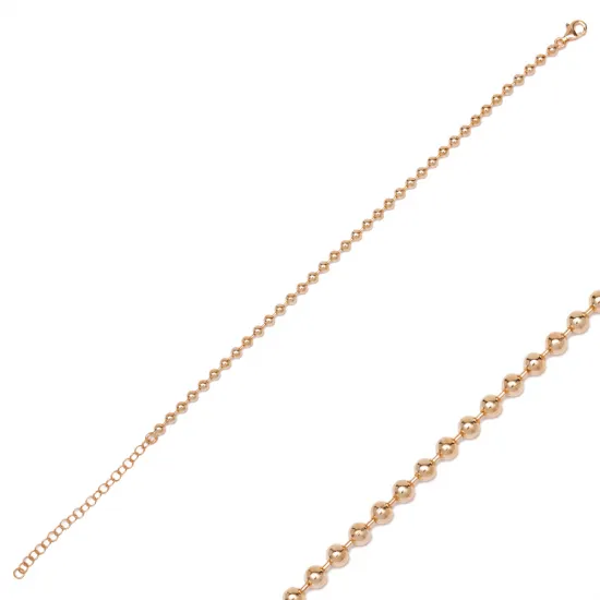 Delicate 3 mm Ball Beaded Bracelet Wholesale 925 Sterling Silver For Woman Handmade Jewelry Delicate 3 mm Ball Beaded Bracelet Wholesale 925 Sterling Silver For Woman Handmade Jewelry