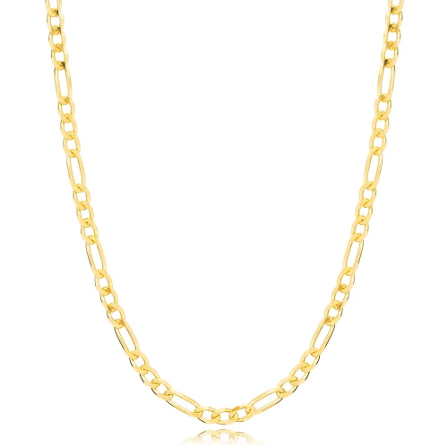 Peurla-4mm Figaro Chain 925 Sterling Silver Necklace