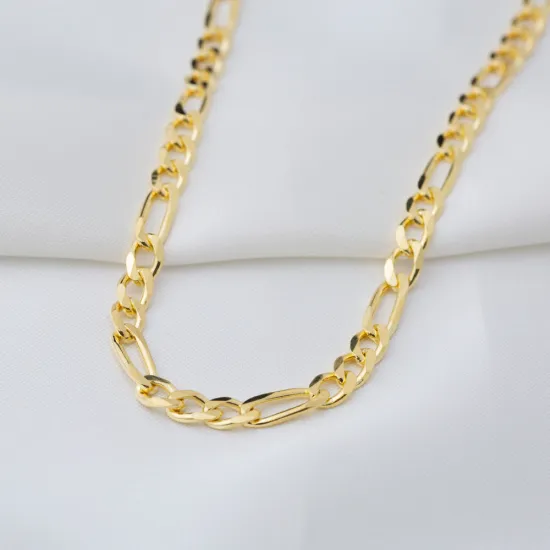 4mm Figaro Chain 925 Sterling Silver Necklace - Sade 925 Silver Jewelry