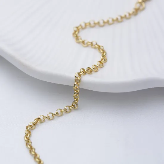Dainty Rolo Chain 925 Sterling Silver Bracelet