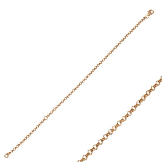Dainty Rolo Chain 925 Sterling Silver Bracelet