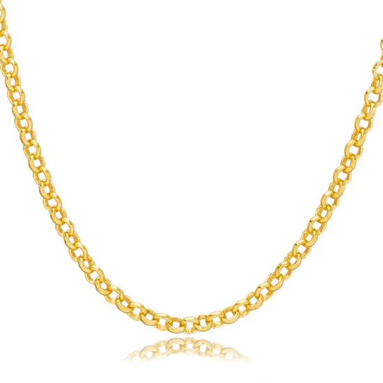 Turkish Rolo Chain 925 Sterling Silver Necklace Turkish Rolo Chain 925 Sterling Silver Necklace