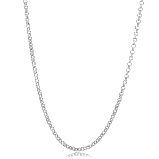 Turkish Rolo Chain 925 Sterling Silver Necklace Turkish Rolo Chain 925 Sterling Silver Necklace