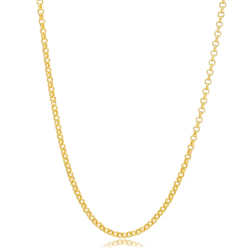 Turkish Rolo Chain 925 Sterling Silver Necklace
