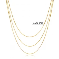 Triple Layered Snake Chain 925 Sterling Silver Necklace