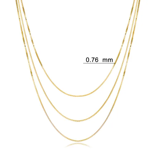 Triple Layered Snake Chain 925 Sterling Silver Necklace Triple Layered Snake Chain 925 Sterling Silver Necklace