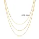 Triple Layered Snake Chain 925 Sterling Silver Necklace Triple Layered Snake Chain 925 Sterling Silver Necklace