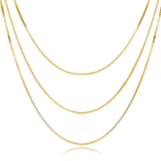 Triple Layered Snake Chain 925 Sterling Silver Necklace Triple Layered Snake Chain 925 Sterling Silver Necklace