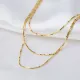 Triple Layered Snake Chain 925 Sterling Silver Necklace Triple Layered Snake Chain 925 Sterling Silver Necklace