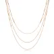 Triple Layered Snake Chain 925 Sterling Silver Necklace Triple Layered Snake Chain 925 Sterling Silver Necklace