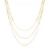 Triple Layered Snake Chain 925 Sterling Silver Necklace