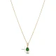 Pear Emerald 925 Sterling Silver Necklace Pear Emerald 925 Sterling Silver Necklace