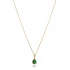 Pear Emerald 925 Sterling Silver Necklace
