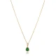 Pear Emerald 925 Sterling Silver Necklace Pear Emerald 925 Sterling Silver Necklace