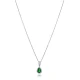 Pear Emerald 925 Sterling Silver Necklace Pear Emerald 925 Sterling Silver Necklace