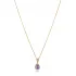 Pear Amethyst 925 Sterling Silver Necklace