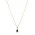 Pear Sapphire 925 Sterling Silver Necklace
