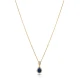 Pear Sapphire 925 Sterling Silver Necklace Pear Sapphire 925 Sterling Silver Necklace