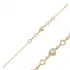Heart Hollow CZ 925 Sterling Silver Bracelet