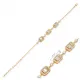 Triple Baguette CZ Stone 925 Charm Bracelet Triple Baguette CZ Stone 925 Charm Bracelet
