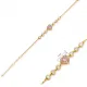 Heart Design Pink CZ Stone Charm Bracelet Heart Design Pink CZ Stone Charm Bracelet