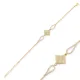 Turkish Lozenge CZ 925 Sterling Silver Bracelet Turkish Lozenge CZ 925 Sterling Silver Bracelet