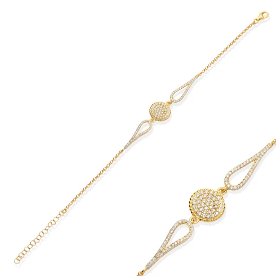Turkish Round CZ 925 Sterling Silver Bracelet Turkish Round CZ 925 Sterling Silver Bracelet