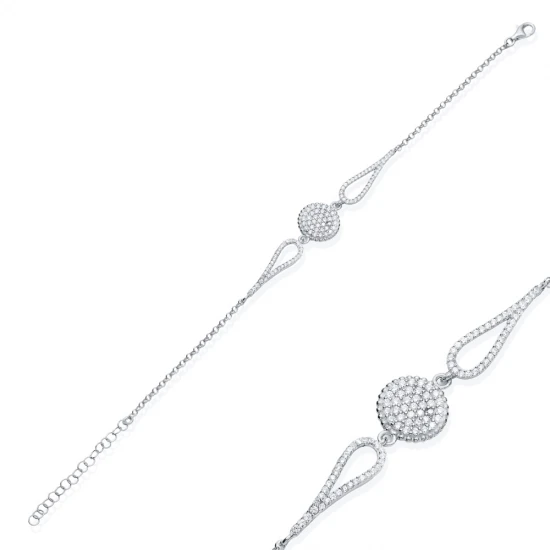 Turkish Round CZ 925 Sterling Silver Bracelet Turkish Round CZ 925 Sterling Silver Bracelet