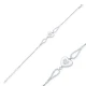 Heart White Enamel CZ 925 Sterling Silver Bracelet Heart White Enamel CZ 925 Sterling Silver Bracelet