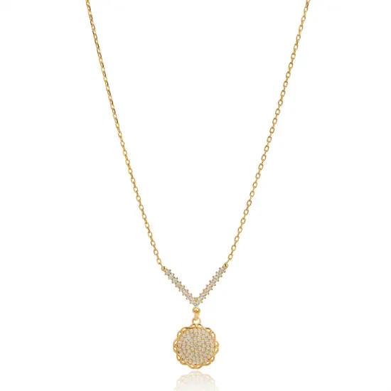 Infinity Round CZ 925 Sterling Silver Necklace Infinity Round CZ 925 Sterling Silver Necklace