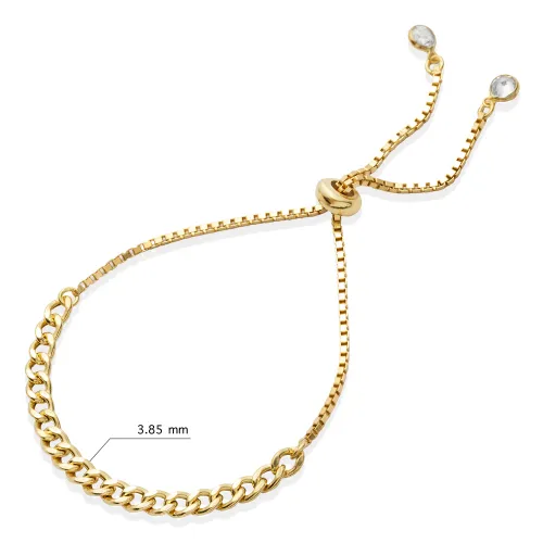 Turkish Curb Chain 925 Sterling Silver Bracelet