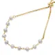 Round Pearl Design 925 Cube Chain Bracelet Round Pearl Design 925 Cube Chain Bracelet