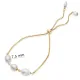 Freshwater Pearl 925 Cube Chain Bracelet