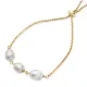 Freshwater Pearl 925 Cube Chain Bracelet