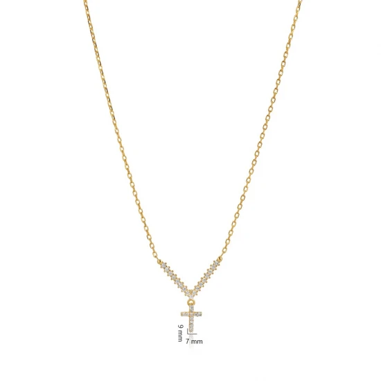Minimal Cross CZ 925 Sterling Silver Necklace